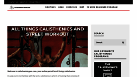 What Calisthenics-gear.com website looked like in 2020 (3 years ago)