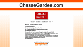 What Chassegardee.com website looked like in 2020 (3 years ago)