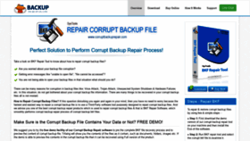 What Corruptbackuprepair.com website looked like in 2020 (3 years ago)