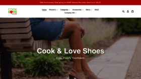 What Cookandloveshoes.com website looked like in 2020 (3 years ago)