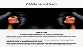 What Colabellahair.co.uk website looked like in 2020 (5 years ago)
