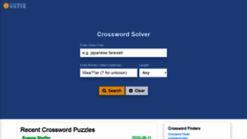 What Crossword-solver.io website looked like in 2020 (3 years ago)