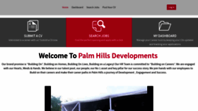 What Careers.palmhillsdevelopments.com website looked like in 2020 (3 years ago)