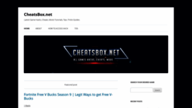 What Cheatsbox.net website looked like in 2020 (3 years ago)