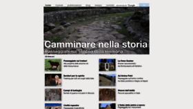 What Camminarenellastoria.it website looked like in 2020 (3 years ago)