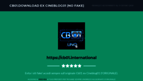 What Cb01.download website looked like in 2020 (3 years ago)