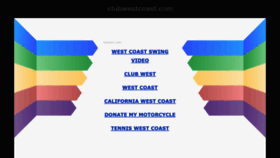 What Clubwestcoast.com website looked like in 2020 (3 years ago)