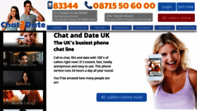 What Chat2date.co.uk website looked like in 2020 (3 years ago)