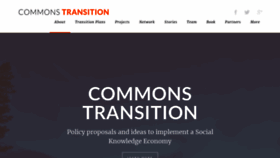 What Commonstransition.org website looked like in 2020 (3 years ago)