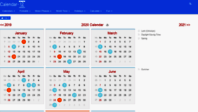 What Calendar-12.com website looked like in 2020 (3 years ago)
