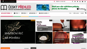 What Ceskyprehled.cz website looked like in 2020 (3 years ago)