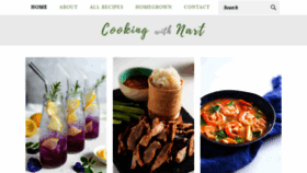 What Cookingwithnart.com website looked like in 2020 (3 years ago)