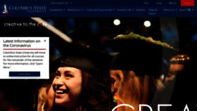 What Columbusstate.edu website looked like in 2020 (3 years ago)