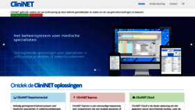 What Clininet.be website looked like in 2020 (3 years ago)