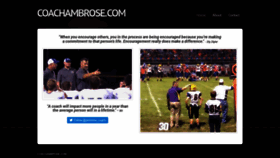 What Coachambrose.com website looked like in 2020 (3 years ago)
