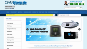 What Cpapwholesale.com website looked like in 2020 (3 years ago)