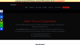 What Cccamstore.tv website looked like in 2020 (3 years ago)