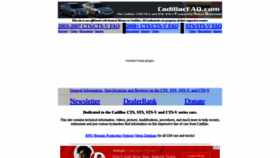 What Cadillacfaq.com website looked like in 2020 (3 years ago)