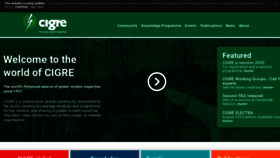 What Cigre.org website looked like in 2020 (3 years ago)