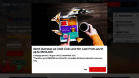 What Cimbclicks.com.my website looked like in 2020 (3 years ago)
