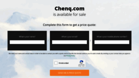 What Chenq.com website looked like in 2020 (3 years ago)