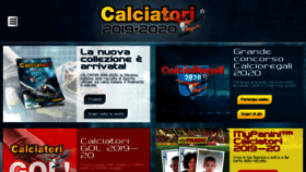 What Calciatoripanini.it website looked like in 2020 (3 years ago)
