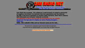 What Camradio.net website looked like in 2020 (3 years ago)