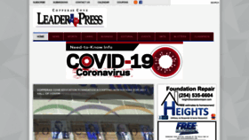 What Coveleaderpress.com website looked like in 2020 (3 years ago)
