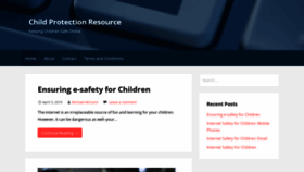 What Childprotectionresource.org.uk website looked like in 2020 (3 years ago)