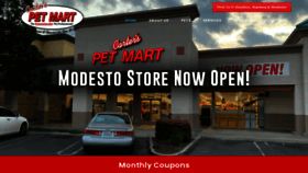 What Carterspetmart.com website looked like in 2020 (3 years ago)