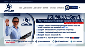 What Conaced.edu.co website looked like in 2020 (3 years ago)