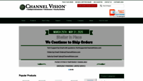 What Channelvision.com website looked like in 2020 (3 years ago)