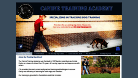 What Caninetrainingacademy.com website looked like in 2020 (3 years ago)