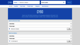 What Cybo.com website looked like in 2020 (3 years ago)