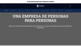 What Clece.es website looked like in 2020 (3 years ago)