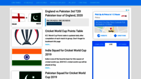 What Crictime.me website looked like in 2020 (3 years ago)