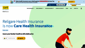 What Careinsurance.com website looked like in 2020 (3 years ago)