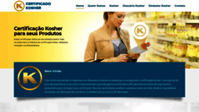 What Certificadokosher.com.br website looked like in 2020 (3 years ago)