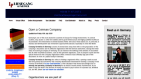 What Companyformationgermany.com website looked like in 2020 (3 years ago)