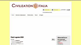 What Civilizationitalia.it website looked like in 2020 (3 years ago)