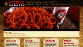 What Coltonssteakhouse.com website looked like in 2020 (3 years ago)