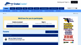 What Cruisecrazies.com website looked like in 2020 (3 years ago)