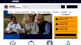 What Cheshirefire.gov.uk website looked like in 2020 (3 years ago)