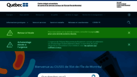 What Ciusss-estmtl.gouv.qc.ca website looked like in 2020 (3 years ago)