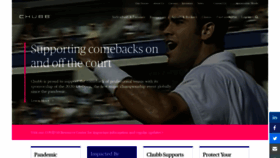 What Chubb.com website looked like in 2020 (4 years ago)