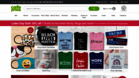 What Cafepress.com website looked like in 2020 (3 years ago)