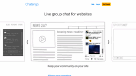 What Chatango.com website looked like in 2020 (3 years ago)