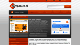 What Companies.pl website looked like in 2020 (3 years ago)