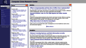 What Crime-research.org website looked like in 2020 (3 years ago)