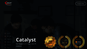 What Catalystpr.in website looked like in 2020 (3 years ago)